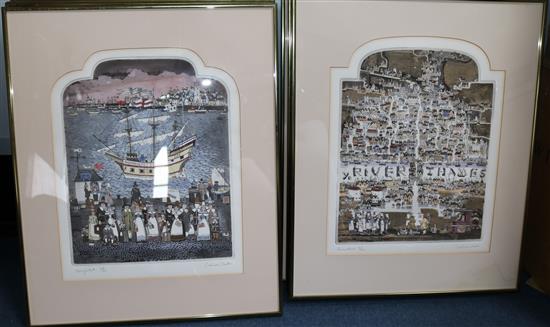 Graham Clarke (1941-) History of England Series 19 x 15in.